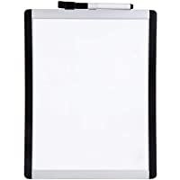 Amazon Basics - Pizarra magnética de borrado en seco- bastidor de aluminio y plástico- 21-6 x 27-9 cm